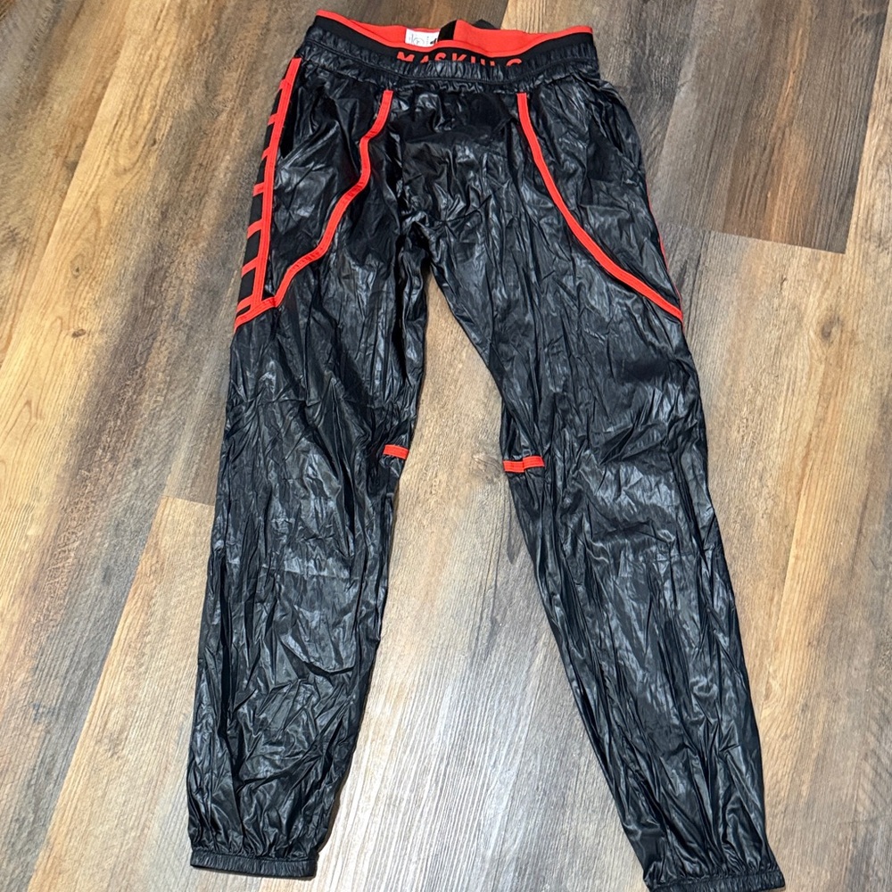 Maskulo Black and Red Men's Joggers